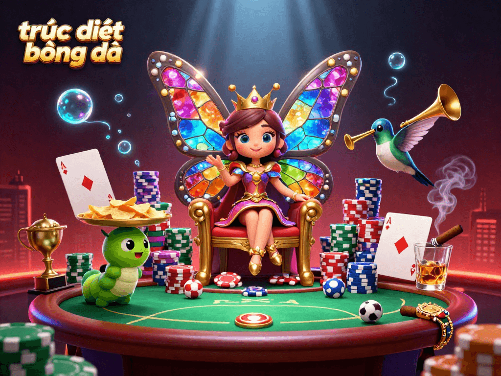 Experience trực tiếp bóng đá action amidst vibrant sports betting elements in a rich, colorful scene.