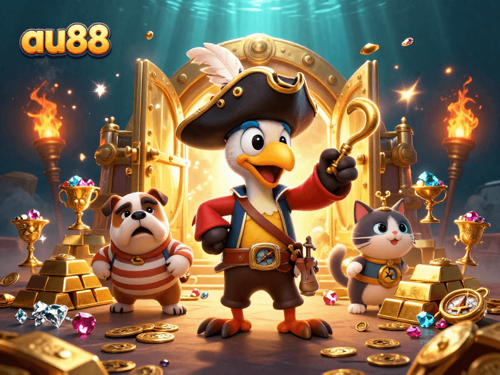 Engage with au88's exciting gaming world featuring pirates, treasures, and thrilling jackpots.