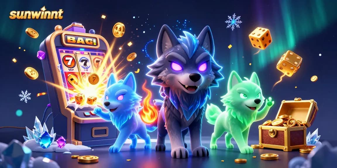 Experience thrilling gameplay with sunwinnt's innovative slots and jackpots in a vibrant 3D scene.