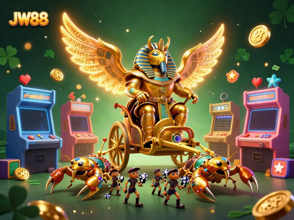 Experience exciting gameplay at JW88 with vibrant 3D elements and stunning casino-themed visuals.