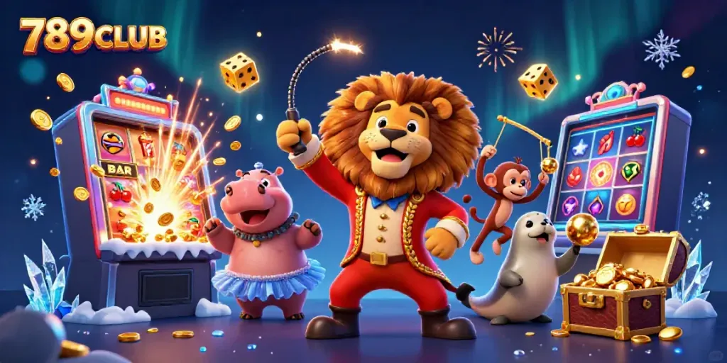 Engage with exciting games at 789CLUB with vibrant casino characters depicting thrilling action.