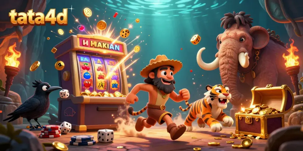 Engage with exciting slot action at tata4d featuring lively characters and dynamic casino elements.