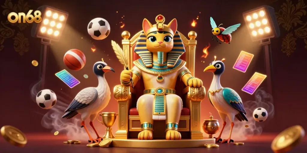Win big at on68 with vibrant 3D gaming elements and a rich casino atmosphere.