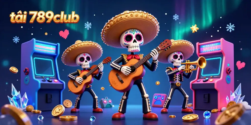 Experience vibrant gaming joy with tải 789club in this colorful 3D illustration.