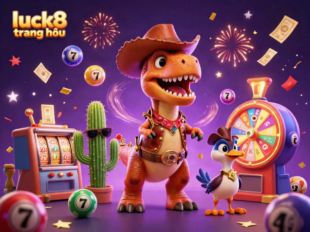 Engage with the thrill of luck8 trang chủ featuring dynamic casino elements and vibrant characters.
