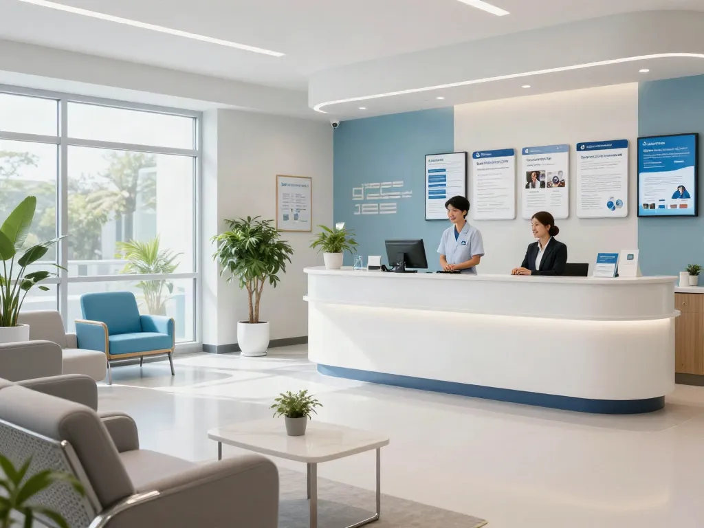 Situs slot services in a modern healthcare clinic with patient care.