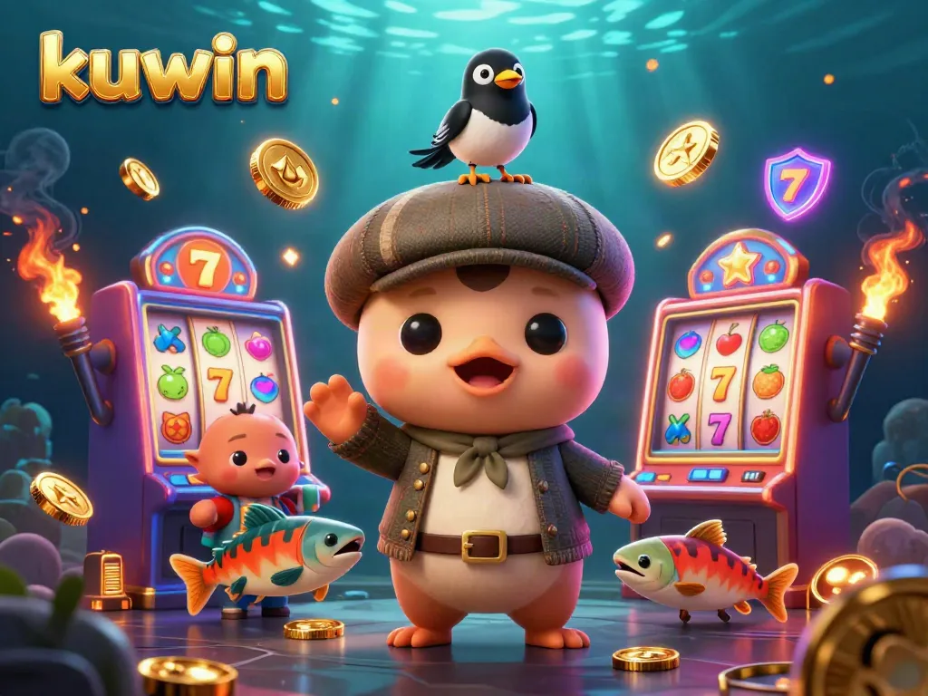 Experience the thrill of kuwin with colorful slot machines, playful characters, and vibrant casino action.