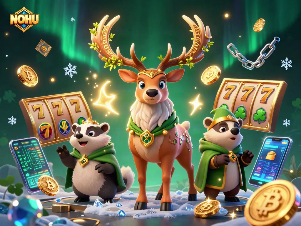 Engage in thrilling NOHU gameplay with dazzling slot reels and magical characters.
