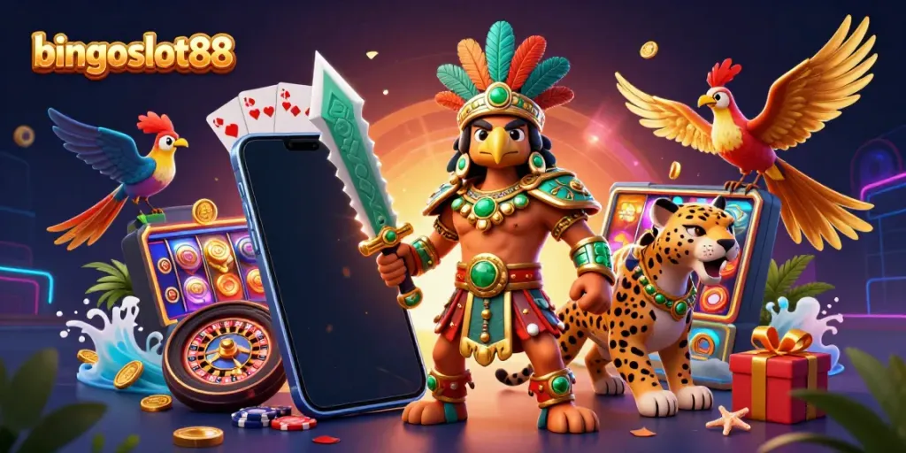 Mainkan bingoslot88 sambil merasakan sensasi slot dengan elemen warna-warni dan karakter yang dinamis.