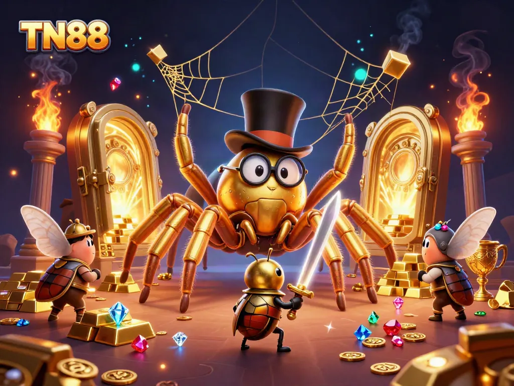 Experience the thrilling TN88 casino adventure with gold, gems, and enchanting characters.