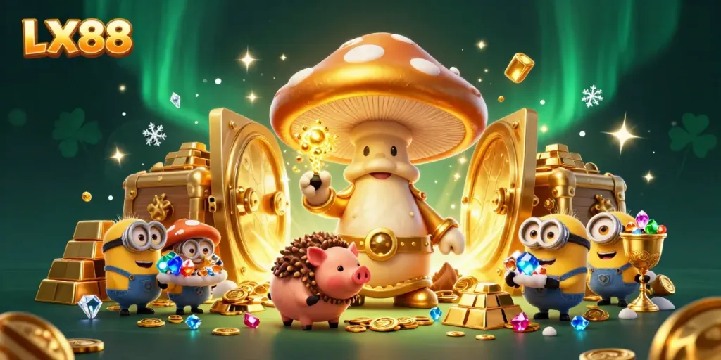 Experience winning moments at LX88 with an extraordinary illustration of magical gameplay treasures.