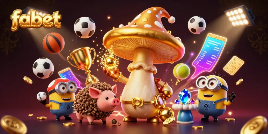 Experience fabet's thrilling betting atmosphere with dynamic sports elements and magical characters.